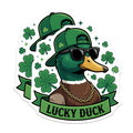 (2 Pack) Duck Magnets - Lucky Duck - St Patricks Day Decor - 5" On Longest Side - Premium Magnet - for Cars, Refrigerators, Toolboxes, Lockers - Made in USA - MAG15462