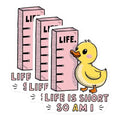(3 Pack) Duck Decals - Funny Duck Sticker - Life is Short Decals - 3 Inches On Longest Side - Easy Peel & Apply - Made in USA - 3MCS8287