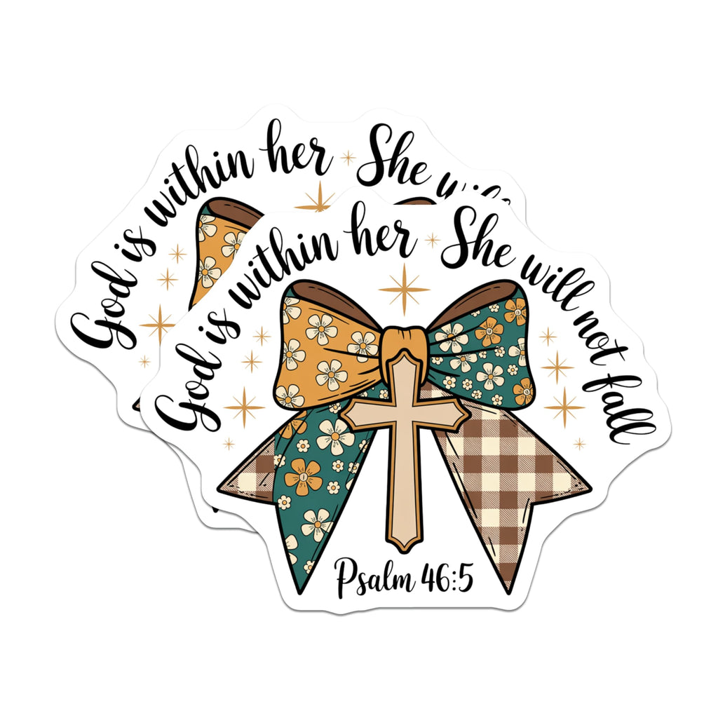 (2 Pack) Christian Scripture Magnets - Floral Cross Faith Quote Decor - Inspirational Bible Verse Magnet - 5 Inches On Longest Side - Thick Durable Magnet - Made in USA - MAG27578