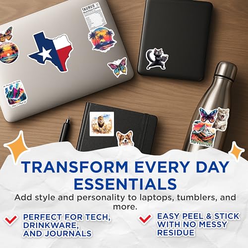 (3 Pack) Lion Decals - Laptop Decals - Animal Stickers - 3 Inches On Longest Side - Easy Peel & Apply - Made in USA - 3MCS7460