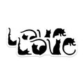 (2 Pack) Cat Lover Magnets - Love Cats Design - Feline Fridge Decor - 5" On Longest Side - Premium Magnet - for Cars, Refrigerators, Toolboxes, Lockers - Made in USA - MAG16325