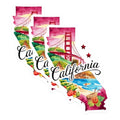 (3 Pack) California Decals - Golden Gate Bridge - Surfing Beach State Pride - Laptop Decals- 3 Inches On Longest Side - Easy Peel & Apply - Made in USA - 3MCS5071