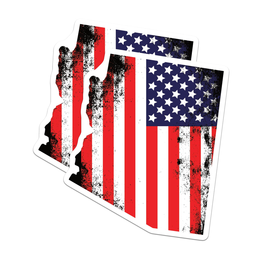 (2 Pack) Arizona US Flag Magnets - State Pride Fridge Decor - Patriotic American Souvenir - 5" On Longest Side - Premium Magnet - for Cars, Refrigerators, Toolboxes, Lockers - Made in USA - MAG18778