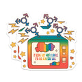 (2 Pack) Funny Gay Pride Magnets - Retro TV LGBTQ+ Humor - Queer Affirmation Rainbow Decor - 5 Inches On Longest Side - Thick Durable Magnet - Made in USA - MAG36193