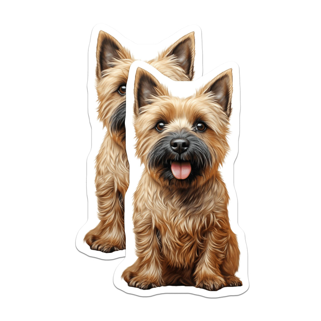 (2 Pack) Cairn Terrier Dog Magnets - Pet Lover Home Decor - Adorable Puppy Fridge Magnet - 5 Inches On Longest Side - Thick Durable Magnet - Made in USA - MAG26841