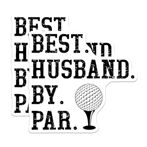 (2 Pack) Best Husband by Par Magnets - Golf Lover Gift - Father's Day Magnet - Husband - 5" On Longest Side - for Cars, Fridges, Toolboxes - Made in USA - MAG4247