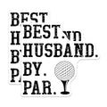 (2 Pack) Best Husband by Par Magnets - Golf Lover Gift - Father's Day Magnet - Husband - 5" On Longest Side - for Cars, Fridges, Toolboxes - Made in USA - MAG4247