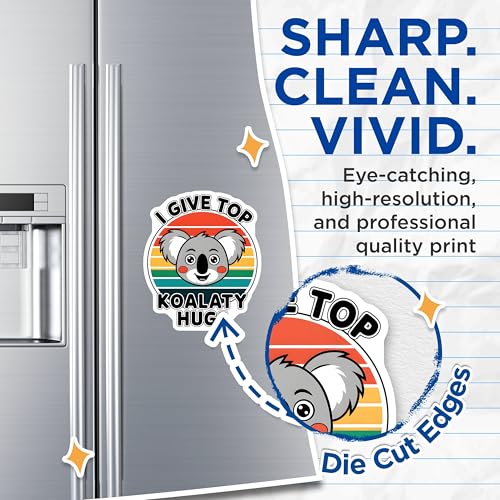 (2 Pack) Cute Koala Magnets - Funny Quotes - Koala Themed Home - 5" On Longest Side - for Cars, Fridges, Toolboxes - Made in USA - MAG3761