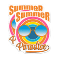 (2 Pack) Summer Paradise Magnets - Retro Sunglasses Decor - Beach Vacation Vibes - 5 Inches On Longest Side - Thick Durable Magnet - Made in USA - MAG20673