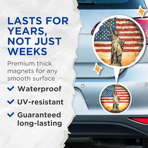 (2 Pack) 5" On Longest Side Magnet - Sticks to Smooth Flat Surfaces - Made in USA - MAG9433