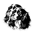(2 Pack) Cavalier King Charles Spaniel Magnets - Dog Lover Accent - Pet Parent Decor - 5 Inches On Longest Side - Thick Durable Magnet - Made in USA - MAG37985