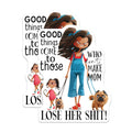 (2 Pack) Mom Life Magnets - Sarcastic Mom Humor - Relatable Motherhood Art - 5 Inches On Longest Side - Thick Durable Magnet - Made in USA - MAG36906