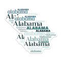 (2 Pack) Alabama State Magnets - Southern State Decor - US State Souvenirs - 5 Inches On Longest Side - Thick Durable Magnet - Made in USA - MAG19143