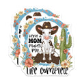 (2 Pack) Cow Mom Magnets - Farmhouse Kitchen Decor - Western Refrigerator Mama - Cute Cow Quote - Inspirational Mom - Mothers Day Style - 5" - Durable Magnet - Made in USA - MAG37150