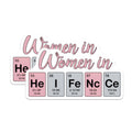 (2 Pack) Women in Science Magnets - STEM Teacher Student Decor - Periodic Table Chemistry Physics Biology Empowerment - 5 Inches On Longest Side - Thick Durable Magnet - Made in USA - MAG37706