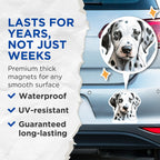 (2 Pack) Dalmatian Puppy Magnets - Dog Lover Decor - Pet Mom Dad Supplies - Animal Fridge Accent - 5 Inches On Longest Side - Thick Durable Magnet - Made in USA - MAG28812