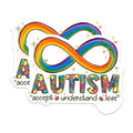 (2 Pack) Autism Awareness Magnets - Infinity Symbol - Positive Message - Multicolor Puzzle Design Magnet - 5" On Longest Side - for Cars, Fridges, Toolboxes - Made in USA - MAG4156