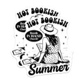 (2 Pack) Hot Bookish Summer Magnets - Book Lover Reader Aesthetic - Beach Vacation Decor - Cozy Reading Vibes - 5 Inches On Longest Side - Thick Durable Magnet - Made in USA - MAG39889