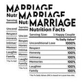 (3 Pack) Marriage Nutrition Facts Decals - Funny Wedding Decal - Anniversary Decal - 3 Inches On Longest Side - Easy Peel & Apply - Made in USA - 3MCS2912