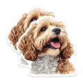(2 Pack) Cockapoo Magnets - Dog Lover Fridge Decor - Pet Parent Kitchen Magnet - 5 Inches On Longest Side - Thick Durable Magnet - Made in USA - MAG26048