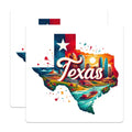 (2 Pack) Texas State Map Stickers - Texas Souvenir Stickers - State Pride Travel Stickers - 5" On Longest Side - Sticks to Smooth Flat Surfaces - Made in USA - BMCS5340