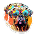 (2 Pack) Bullmastiff Dog Magnets - Bullmastiff with Sunglasses - Choose FromOver 100 Dog Breeds - 5" On Longest Side - Premium Magnet - Made in USA - MAG0329
