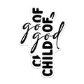 (2 Pack) Child of God Magnets - Christian Refrigerator Decor - Faith Message Spiritual - 5 Inches On Longest Side - Thick Durable Magnet - Made in USA - MAG25548