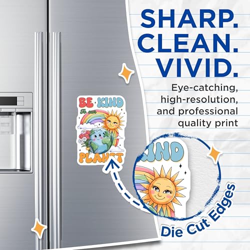 (2 Pack) Be Kind to Our Planet Magnets Magnets - 5" On Longest Side - Made in USA - Sticks to Refrigerators & Metal Surfaces - MAG8446
