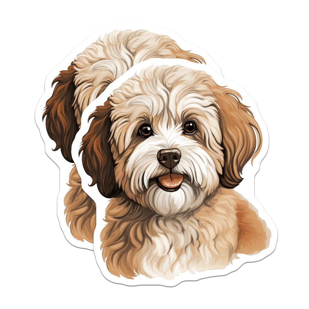 (2 Pack) Havanese Dog Magnets - Adorable Puppy Pet Decor - Cute Animal Fridge Accent - 5 Inches On Longest Side - Thick Durable Magnet - Made in USA - MAG24555