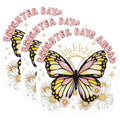 (3 Pack) Brighter Days Butterfly Decals - Positive Quote - Laptop Decals - 3 Inches On Longest Side - Easy Peel & Apply - Made in USA - 3MCS7384