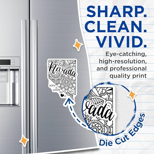 (2 Pack) Nevada Home is Where The Heart is Magnets Magnets - 5" On Longest Side - Made in USA - Sticks to Refrigerators & Metal Surfaces - MAG9076