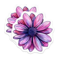 (2 Pack) Vibrant Flower Magnets - Botanical Floral Fridge Decor - Aesthetic Kitchen Locker Magnets - 5 Inches On Longest Side - Thick Durable Magnet - Made in USA - MAG38266