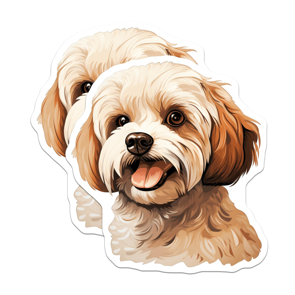 (2 Pack) Havanese Dog Magnets - Cute Fluffy Dog Decor - Pet Owner Kitchen Accessories - Puppy Lover Art - 5 Inches On Longest Side - Thick Durable Magnet - Made in USA - MAG29915