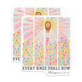 (2 Pack) Jesus Magnets - Every Knee Shall Bow - Scripture Verse Art - 5 Inches On Longest Side - Thick Durable Magnet - Made in USA - MAG19859