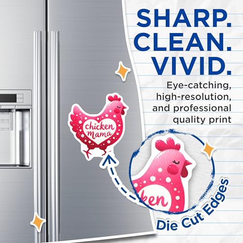 (2 Pack) Cute Kitchen Decor Magnet - 5" On Longest Side - Sticks to Smooth Flat Surfaces - Made in USA - MAG9657