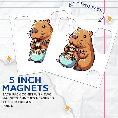 (2 Pack) 5" On Longest Side Magnet - Sticks to Smooth Flat Surfaces - Made in USA - MAG9918