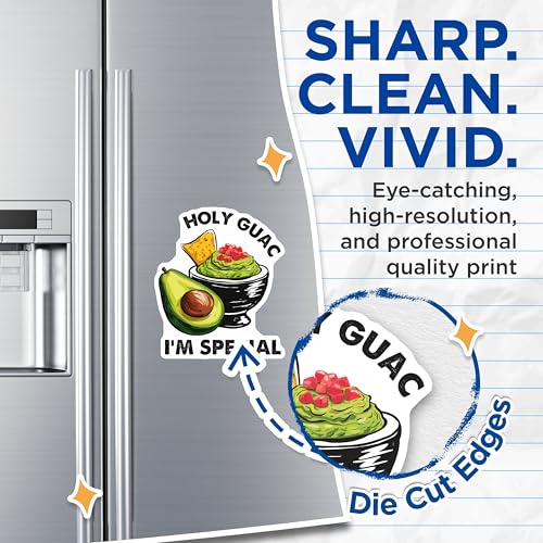 (2 Pack) Holy Guac I m Special Magnets Magnets - Funny Kitchen Magnet Decor - Avocado Lover Magnet Set - 5" On Longest Side - Made in USA - Sticks to Refrigerators & Metal Surfaces - MAG8389