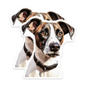 (2 Pack) Terrier Dog Magnets - Realistic Dog Art - Pet Lover Fridge Decor - Dog Mom Dad Gifts Animal Art - 5 Inches On Longest Side - Thick Durable Magnet - Made in USA - MAG37933