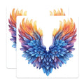 (2 Pack) Watercolor Angel Wings Magnets - Ethereal Feather Decor - Spiritual Fantasy Art - 5 Inches On Longest Side - Thick Durable Magnet - Made in USA - MAG28656