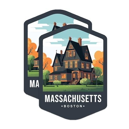 (2 Pack) Massachusetts State and Capitol Magnets - MA State Magnet - Choose from 50 States - 5" On Longest Side - Premium Magnet - for Cars, Refrigerators, Toolboxes, Lockers - Made in USA - MAG1477