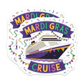 (2 Pack) Mardi Gras Cruise Magnets - Carnival Magnets - Celebration Magnets - 5" On Longest Side - Premium Magnet - for Cars, Refrigerators, Toolboxes, Lockers - Made in USA - MAG14903