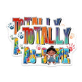 (2 Pack) Totally Awesome Magnets - Rainbow Inspire Magnets - Cute Handprint Art Magnets - 5" On Longest Side - for Cars, Refrigerators, Toolboxes, Lockers - Made in USA BMCS3210