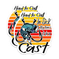 (2 Pack) Fishing Stickers - Funny Fishing Quote - Had to Call in Sick My Arm's in a Cast - 5" On Longest Side - Sticks to Smooth Flat Surfaces - Made in USA - BMCS5714