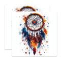 (2 Pack) Dreamcatcher Magnets - Boho Feather Art Decor - Spiritual Mandala Symbol - Refrigerator Locker Fridge Accent - 5 Inches On Longest Side - Thick Durable Magnet - Made in USA - MAG27725