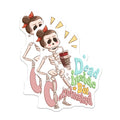 (2 Pack) Dead Inside Caffeinated Magnets - Skeleton Coffee Lover - Funny Refrigerator Decor - 5 Inches On Longest Side - Thick Durable Magnet - Made in USA - MAG39572
