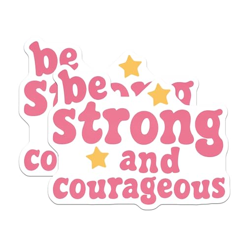 (2 Pack) Inspirational Quote Stickers - Motivational Phrases - Uplifting Messages - 5" On Longest Side - Sticks to Smooth Flat Surfaces - Made in USA - BMCS8599