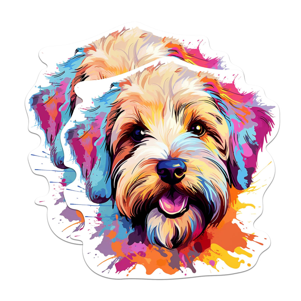 (2 Pack) Soft Coated Wheaten Terrier Dog Breed Magnets- 5 Inches On Longest Side - Choose from Over 100 Dog Breeds - for Cars, Refrigerators, Toolboxes - Made in USA - MAG1961