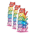 (3 Pack) Rainbow Cats Decals - Colorful Kittens Stickers - Stacked Cat Piles - 3 Inches On Longest Side - Easy Peel & Apply - Made in USA - 3MCS8317