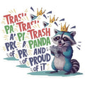 (3 Pack) Trash Panda Decals - Funny Raccoon Stickers - Laptop Decals - 3 Inches On Longest Side - Easy Peel & Apply - Made in USA - 3MCS0895