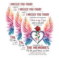 (3 Pack) Memorial Decals - Loss Remembrance - Angel Wings and Heart Decal - 3 Inches On Longest Side - Easy Peel & Apply - Made in USA - 3MCS4870
